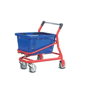 Carrito de compras Chapado en polvo para niños, carrito de juguete para supermercado, precio de fábrica - Product Image 1