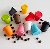 Capsules de café en plastique de couleur personnalisée avec couvercle, emballage et conteneur de rangement pour le bureau