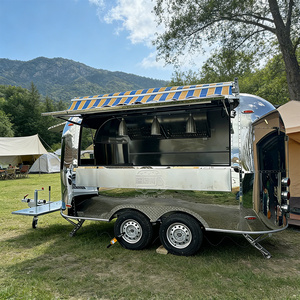Food Trailer Kitchen Mobile Fast Food Cart <b>BBQ</b> Smoker Coffee Cart Concession Trailer Fully Equipped Design Catering Trailers - Product Image 2