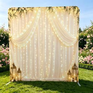 HOML Tragbarer Maßgefertigter Aluminium-Rahmen Fotografie-Hintergrundständer Beidseitig Bedruckter Studio-Hintergrund für Hochzeiten und Events - Product Image 1