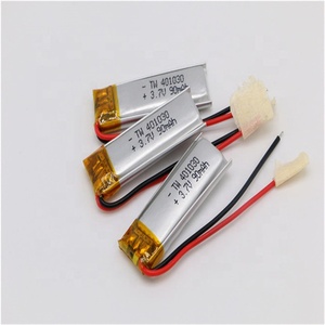 50mAh 401020 3,7 V RC curved polymer lithium ion battery cell pack with NTC electric scooter charger module - Product Image 4