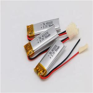 50mAh 401020 <strong>3</strong>,7 V RC curved polymer lithium ion battery cell pack with NTC electric scooter charger module - Product Image 4