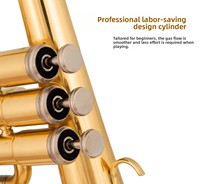 XS-025C XINSEN Brass Down Bb Tune Fuluger Beginner Silver Plated 3 Piston Valves Soprano Trumpet
