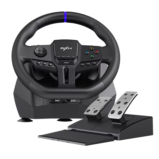 Professional PXN-V900 GEN2 900 Degree Driving Simulator Gaming Racing Wheel for PS4 XBOX SERIES SWITCH PC Game