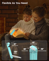 Lampes de lecture LED portables miniatures rechargeables par USB C, à intensité variable, Glocusent Fcc Ce Rohs, à clipser, pour la lecture au lit
