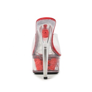 Sandalias de Cristal para Chicas Sexys, Zapatos de Tacón Alto de 15 cm con Plataforma de 5 cm para Bailarinas de Pole Dance, <span class=keywords><strong>Club</strong></span> Nocturno, Tallas Grandes - Product Image 4