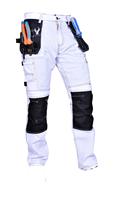 Pantalon de travail personnalisé de taille parfaite alternative kaki et gris et noir Pantalon de travail de construction et de charpentier avec genouillère