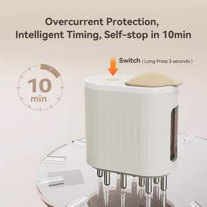 Botella de 6ML, recargable por USB, control de escala antifugas, dispensador de suero de raíz suave, aplicador de aceite para el cabello, peine, masajeador eléctrico para el <span class=keywords><strong>cuero</strong></span> <span class=keywords><strong>cabelludo</strong></span> - Product Image 3