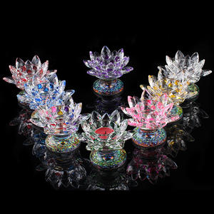 Loto a forma di candela portacandele per decorazione di cristallo per la decorazione di nozze - Product Image 2