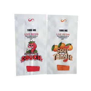 <span class=keywords><strong>Bolsa</strong></span> de polietileno logotipo personalizado 1ML 0,5 ML desechable 3 lado <span class=keywords><strong>bolsa</strong></span> de sellado térmico vacío 1G 2G carros embalaje <span class=keywords><strong>bolsa</strong></span> de Mylar - Product Image 3