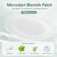 Patchs anti-acné coréens personnalisés en hydrocolloïde à l'acide salicylique, transparents, invisibles, solubles, à micro-aiguilles, OEM, patchs anti-boutons à micro-aiguilles