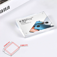 Support de Comptoir Magnétique en Acrylique Transparent Personnalisé A4 A5 A6 pour Cartes de Visite, Étiquettes de Prix et Panneaux Horizontaux Inclinés