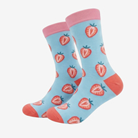 Chaussettes habillées en coton de haute qualité pour hommes, avec logo personnalisé, motif dessin animé, amusantes et stylées, pour affaires, vente en gros