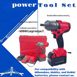 <span class=keywords><strong>Llave</strong></span> de <span class=keywords><strong>Impacto</strong></span> Eléctrica de 21V con Motor sin Escobillas, Compatible con Baterías de Iones de Litio para <span class=keywords><strong>Milwaukee</strong></span> - Product Image 1