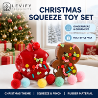 Jouets de Noël anti-stress en caoutchouc à pincer, gadgets sensoriels pour cadeau de fêtes, arbre de Noël, bonhomme de neige, compagnon de bureau apaisant, pâte à modeler, squishy