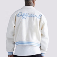 Veste bomber de baseball en laine avec patchs brodés en chenille personnalisés OEM pour hommes