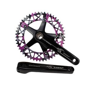 신제품 아노다이징 컬러 크랭크암 165mm/170mm BCD 144mm 알루미늄 AZ1-AS232-1 48T/49/50T 트랙/싱글/픽시 기어 자전거 크랭크셋 - Product Image 4