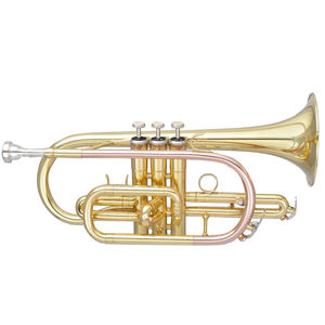 Cornet laccato <span class=keywords><strong>oro</strong></span> con accordatura scorrevole cupronichel di alta qualità - Product Image 2