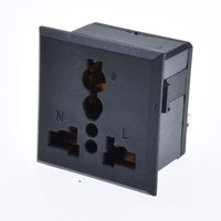 Multiprise 5 prises 13A 250V, module de montage mural universel, couleur noire, pour UPS PDU Machine SS-801