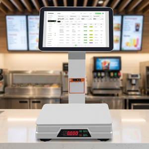 Kiosque de commande tactile en libre-service de 15,6 pouces, machine tout-en-un pour restaurant, café, fast-food - Product Image 1