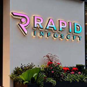 Insegna a LED Personalizzata del Produttore con Colori Cangianti, Lettere Traforate, Insegne Elettroniche, Logo a LED <span class=keywords><strong>per</strong></span> <span class=keywords><strong>Nome</strong></span> del Marchio - Product Image 2