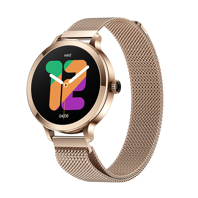 NX7 AMOLED Smartwatch Women Fashion Desgin Ladies Fitness Watch 1.1 Inch BT Calling Heart Rate Monitor Smart Watch