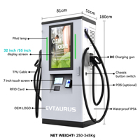 Nouveau chargeur de véhicule électrique commercial extérieur RFID DC CCS Chademo 120KW/160KW/180KW/240KW avec OCPP