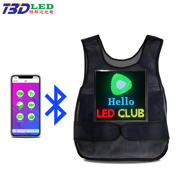 Waterproof Full-Color LED Vest & Backpack Screen Wearable Indoor Advertising with Scrolling Text Display for Running Messages