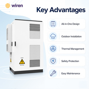 Armoire de stockage d'énergie solaire commerciale BESS Volt160 160 kWh 80 kW pour extérieur, batterie LiFePO4 - Product Image 3