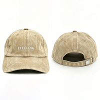Gorra de Papá Personalizable con Logotipo Bordado, 100% Algodón, Estilo Vintage Lavado, con Correa Ajustable