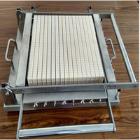 Vente chaude En Acier Inoxydable Double Bras Chinchin Cutter Snack Chocolat Laser Gelée Bonbons Machine De Découpe pour Un Usage Domestique