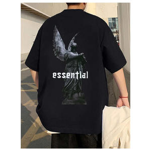 Camiseta holgada Vintage para hombre, Camisetas estampadas transpirables con estampado en la espalda - Product Image 1