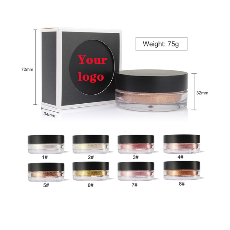 8 видов цветов OEM розовый Мерцающий Порошок хайлайтер