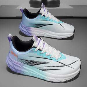 Широконосые ультралегкие мужские кроссовки большого размера для бега с сетчатой подкладкой на средней подошве, спортивная обувь для лета/зимы/весны/осени - Product Image 4