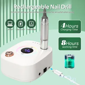 45000RPM Nail <b>Drill</b> Manicure Machine Rechargeable Electric Nail Sander With Pause Mode Nails Lathe Gel Cutting Remove Tool - Product Image 3