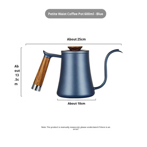 Cafetera de Espresso de 600ml con Asa de Madera Maciza, Acero Inoxidable 304, Boquilla Larga, Diseño de Cuello de Cisne, Filtro de Goteo, Olla Colgante - Product Image 6
