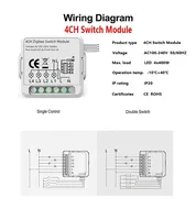 Modul Sakelar Tuya ZigBee 3.0 10A Smart DIY Breaker 1-4 Gang Kontrol 2 Arah Kompatibel dengan Alexa/Google Home Bersertifikasi CE F483