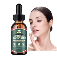 Gouttes liquides liposomales OEM L-Glutathion & Collagène - Compléments de beauté éclaircissants pour la peau pour adultes, végétaliens et naturels