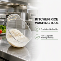 Panier de vidange et passoire multi-usages avec poignée pour cuisine domestique, pour animaux de compagnie, riz, fruits et lavage