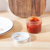 Vente en gros de pots en verre Mason à ouverture standard de 4 oz avec couvercles pour confiture, desserts, cadeaux de mariage, cadeaux DIY
