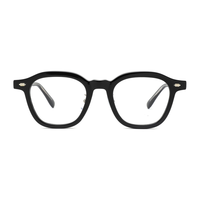 Montures de lunettes optiques rondes en acétate TR avec pont haut pour lunettes de vue vintage unisexe OEM ODM