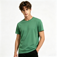 Camiseta Deportiva Unisex de Algodón 100% Ecológica de Secado Rápido, Cuello Redondo, Manga Corta, Transpirable, con Estampado Personalizado