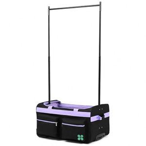 Échantillon gratuit : Sac de danse à roulettes avec logo personnalisé, pour compétition et performance, avec porte-vêtements intégré, pour tenue de danse - Product Image 1