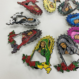 Épingle à chapeau vierge en métal avec Logo de revers, épingle à chapeau en émail, épingle à cadre à paillettes colorées - Product Image 4