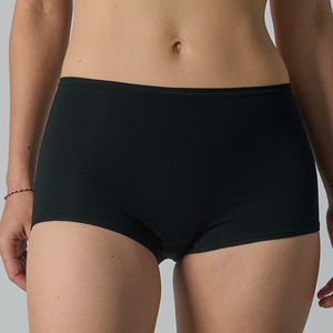 Braguitas de algodón para mujer, tipo pantalón corto, de cintura media, cobertura completa, sin costuras, transpirables, para estar en casa, yoga, dormir, cómodas. - Product Image 1