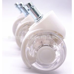 Roulettes pour chaise pivotante, roues en PU transparentes de 50 mm de diamètre, roulettes durables pour meubles, capacité de charge de 60 kg - Product Image 4