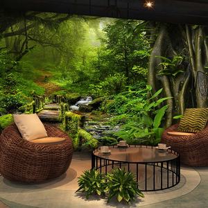 Personnalisé forêt paysage 3d 5d 8d papier peint décor de maison