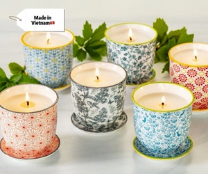 ภาชนะใส่เทียนแก้วขนาด10ออนซ์พร้อมฝาปิดใช้ซ้ำได้เชิงเทียนสำหรับบาร์และเทศกาลดิวาลี - Product Image 1