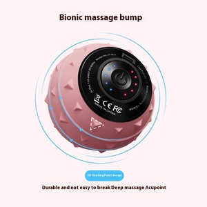 Nuevo precio de fábrica, rodillo de masaje pequeño portátil eléctrico, pelota de masaje vibratoria de espuma EVA suave <span class=keywords><strong>para</strong></span> ejercicio de Yoga - Product Image 1
