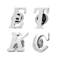 Broches de mode broche en métal personnalisée femmes robe costume épinglette épinglette en acier inoxydable badges nominatifs découpés au Laser lettre petite épingle